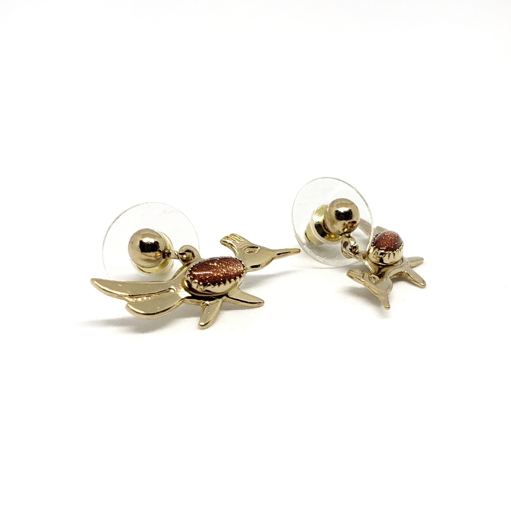 Vintage Road Runner with Goldstone earrings - Picture 8 of 9